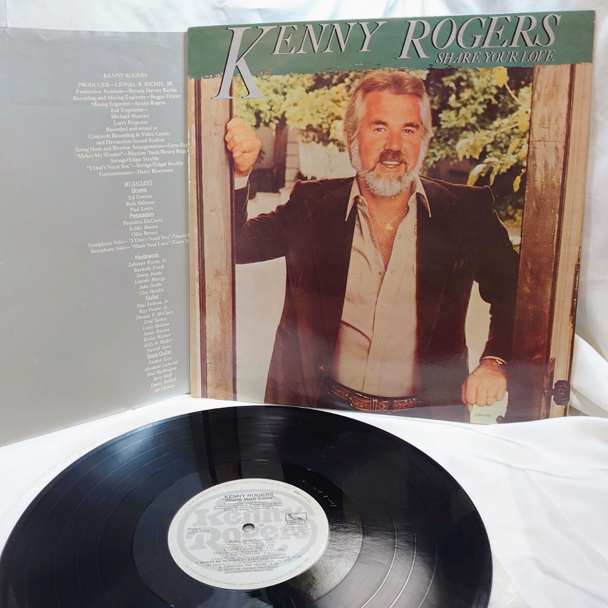 9455【US盤/LP】 ケニーロジャース Kenny Rogers / Share Your Love LOO-1108 洋楽 カントリー ロック 12インチ レコード拍卖