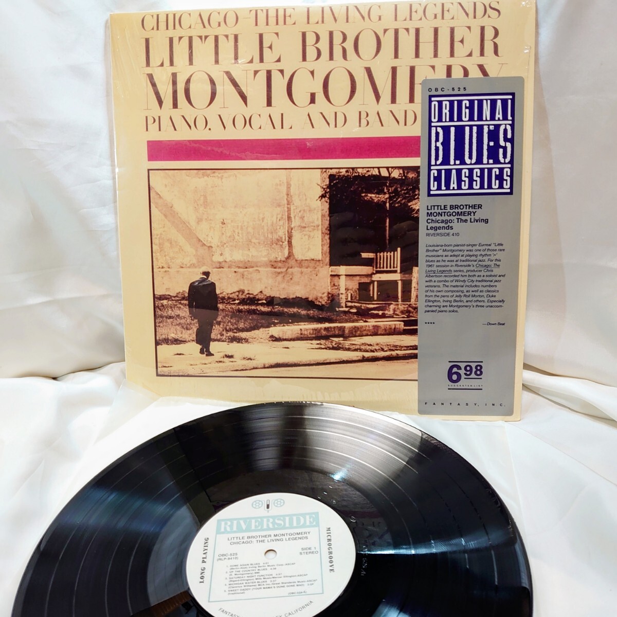 9468【US盤/LP】 Little Brother Montgomery / Chicago: The Living Legends OBC-525 Jazz Blues 12インチ レコード シュリンク拍卖