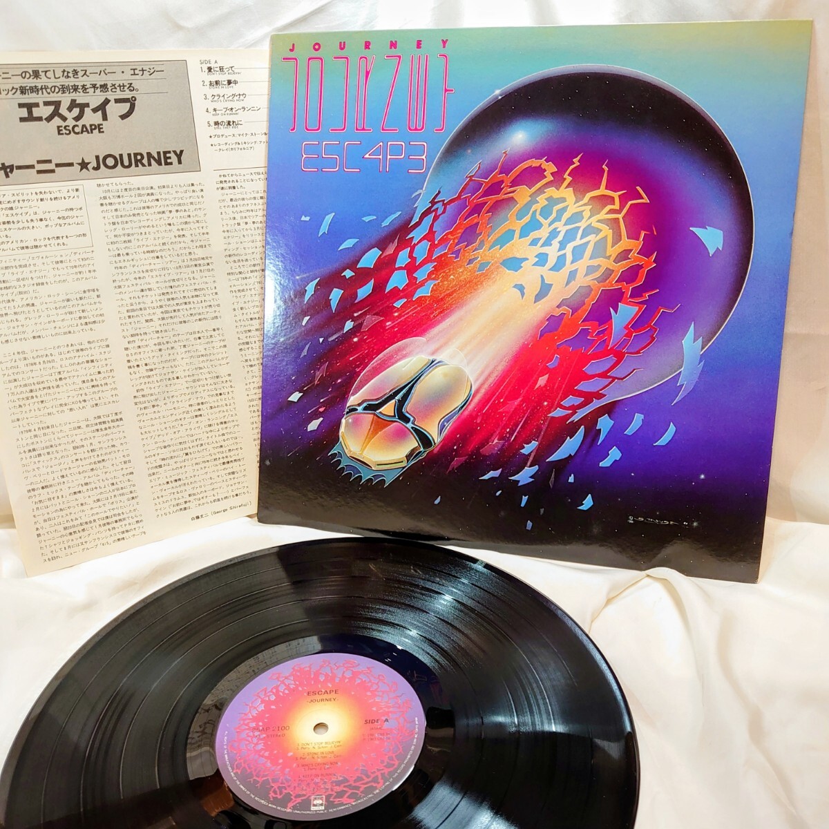 9498【LP盤】 ジャーニー Journey / Escape 25AP2100 洋楽 ロック 12インチ レコード拍卖