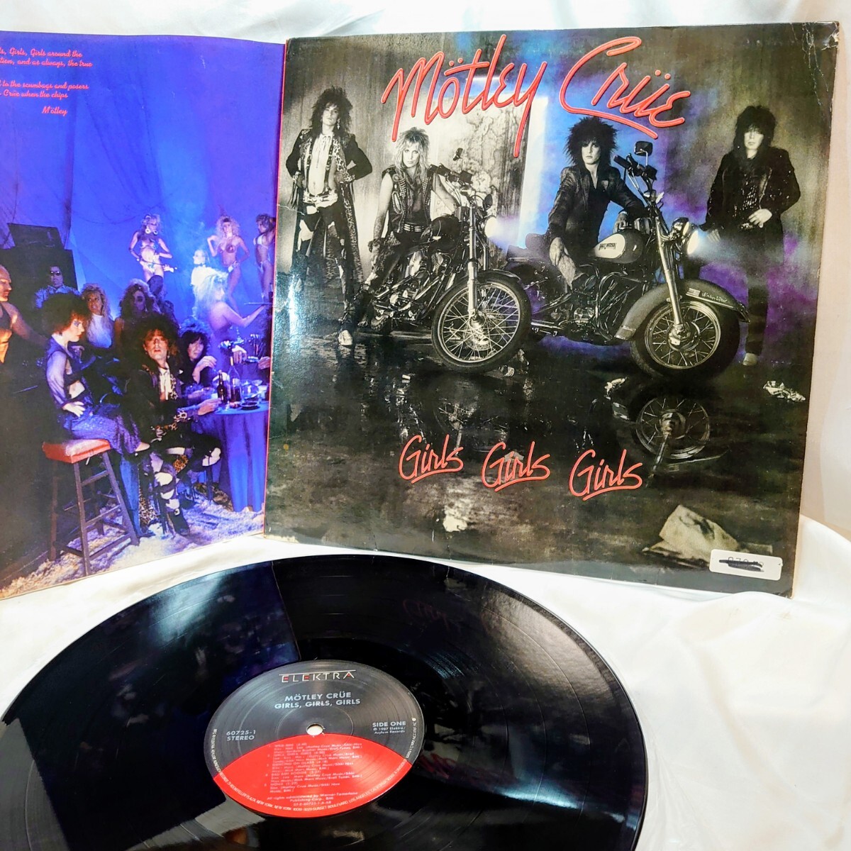 9501【US盤/LP】 モトリークルー Motley Crue / Girls Girls Girls 60725-1 洋楽 メタル ハードロック 12インチ レコード拍卖