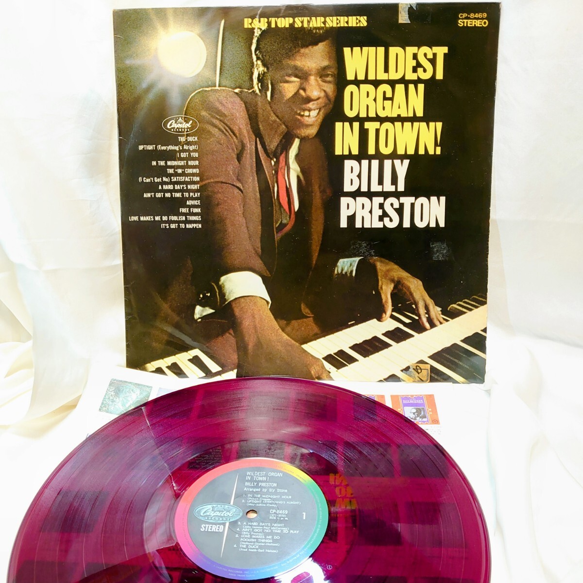 9519【赤盤/LP】 ビリープレストン BILLY PRESTON / WILDEST ORGAN IN TOWN CP-8469 R&B ソウル 12インチ レコード ペラジャケ拍卖