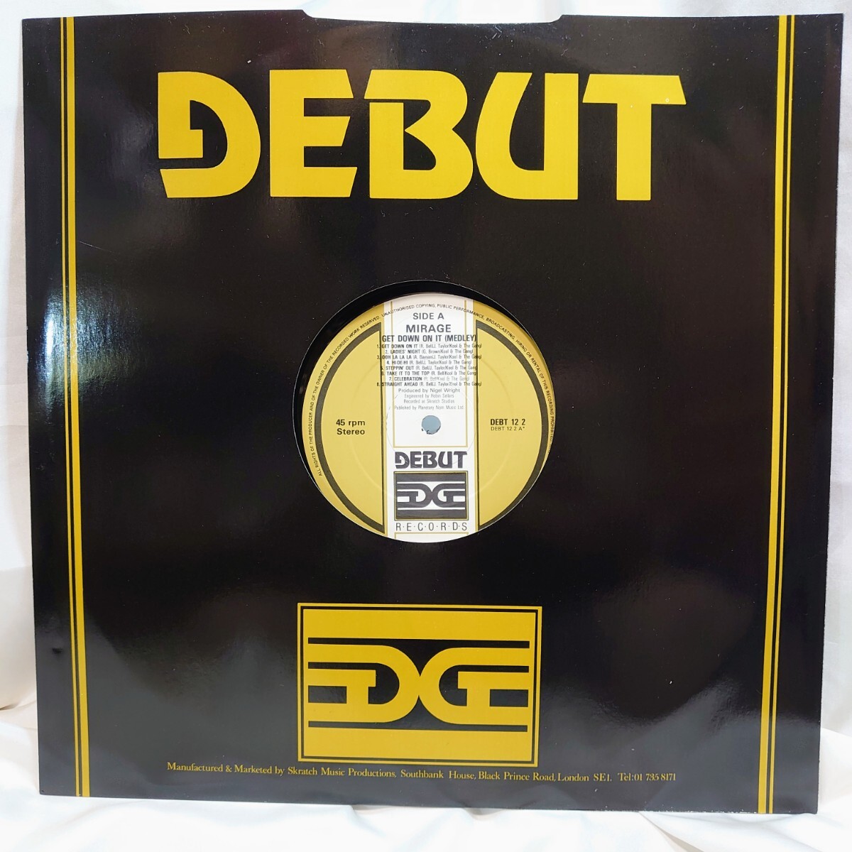 9523【UK盤/12インチ】 MIRAGE ミラージュ / GET DOWN ON IT DEBT122 ディスコ ソウル ファンク レコード拍卖