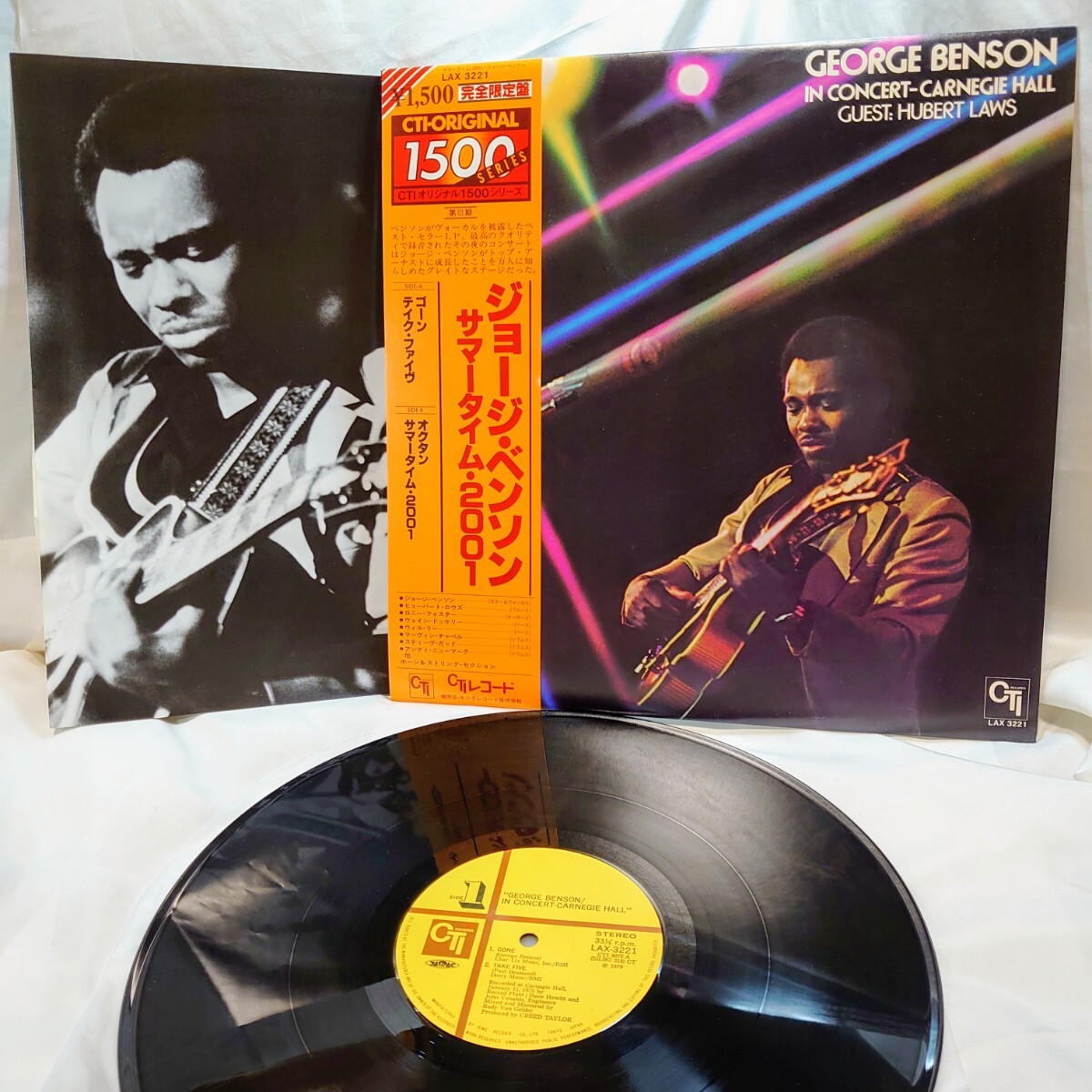 9536【LP盤】 George Benson ジョージベンソン / サマータイム2001 In Concert Carnegie Hall LAX3221 JAZZ ジャズ 12インチ レコード 帯拍卖