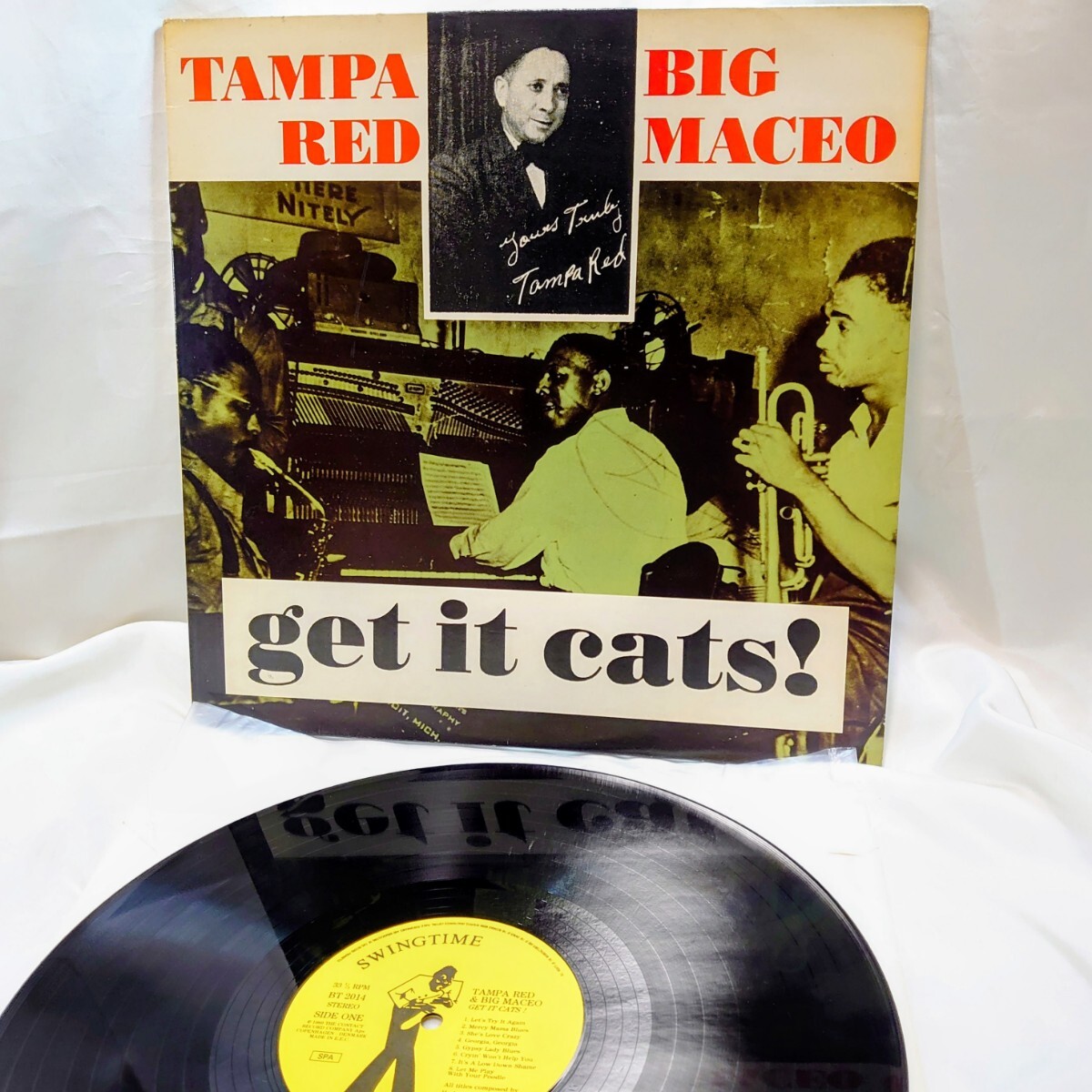 9557【デンマーク盤/LP】 Tampa Red & Big Maceo タンパレッド ビッグメイシオ / Get It Cats BT2014 ブルース 12インチ レコード拍卖