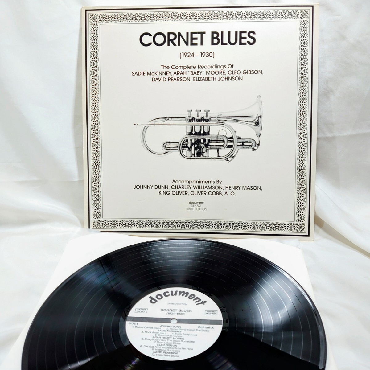 9608【オーストリア盤/LP】 CORNET BLUES 1924 - 1930 / コルネット ブルース DLP591 MONO LIMITED EDITION 12インチ レコード拍卖