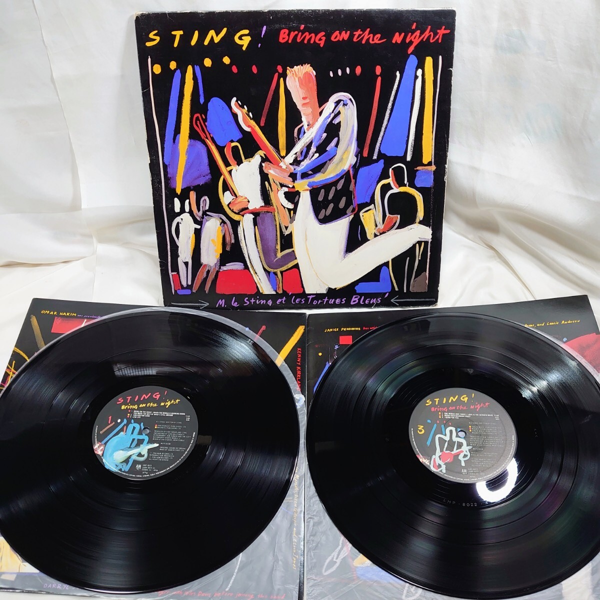9609【LP盤2枚組】 STING スティング / Bring On The Night ブリングオンザナイト AMP-8022 洋楽 ロック 12インチ レコード拍卖