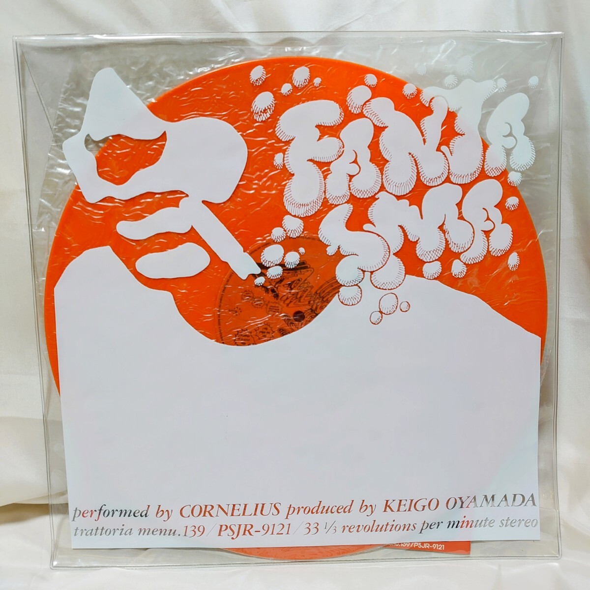 9634【未使用/ LP盤】 CORNELIUS コーネリアス 小山田圭吾 / FANTASMA ファンタズマ PSJR-9121渋谷系 J-POP オレンジ 12インチ レコード拍卖