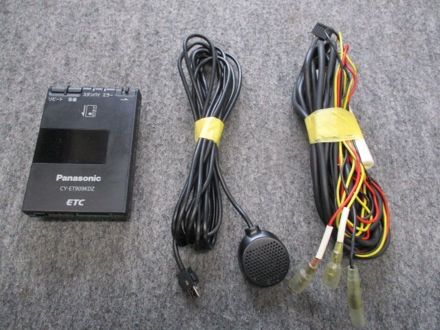 ▼ レターパックプラス発送 通電OK パナソニック アンテナ分離型 ETC CY-ET909KDZ カード有効期限通知タイプ 中古品拍卖