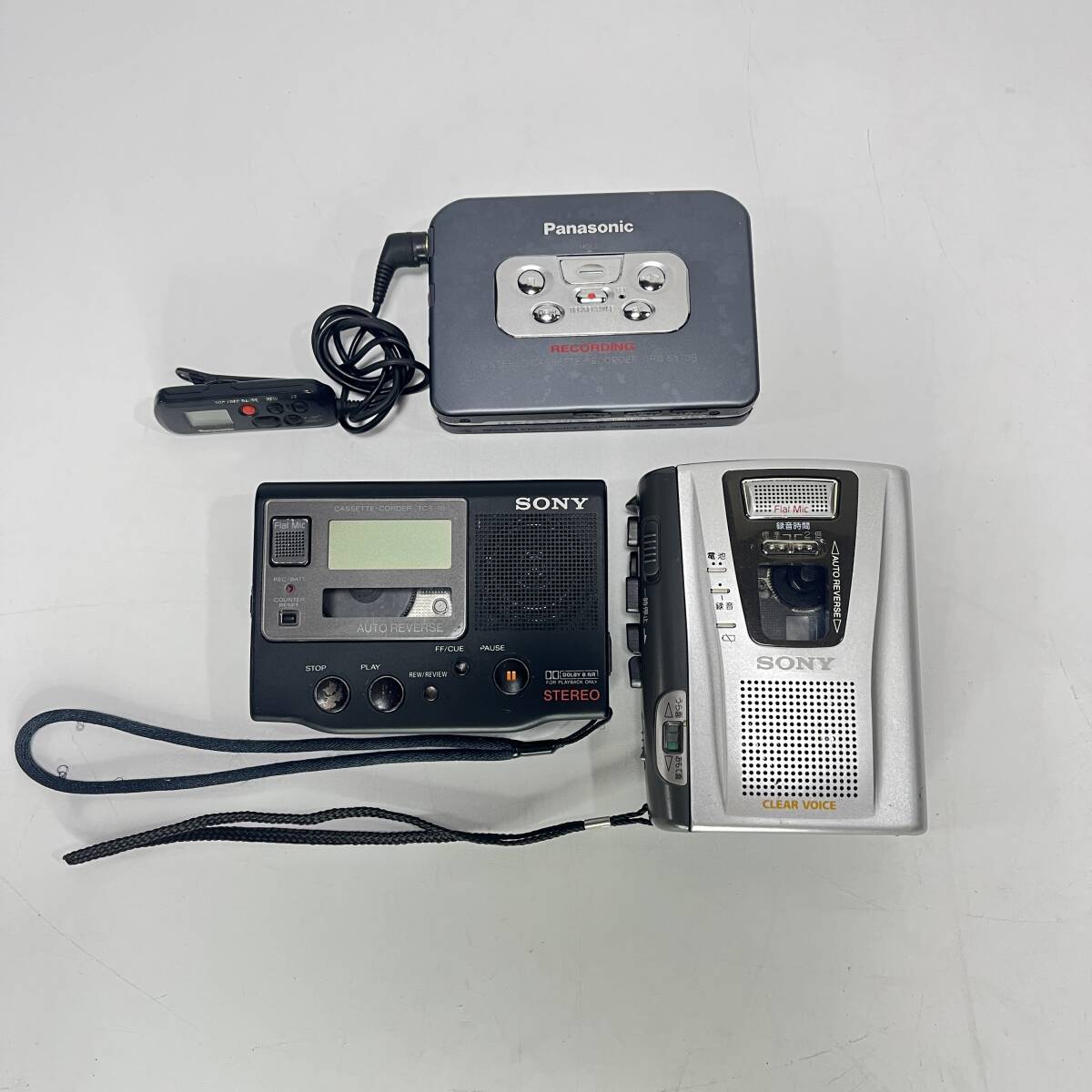 【63850V】ポータブルカセットレコーダー Panasonic SONY 3点まとめて ジャンク品 経年保管品 現状品拍卖