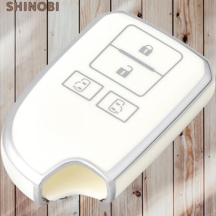 トヨタ 4ボタン 両側スライド ハイエース ス 200系 スマートキーケース キーカバー TPU素材 耐衝撃 スクラッチ防止 ホワイト拍卖