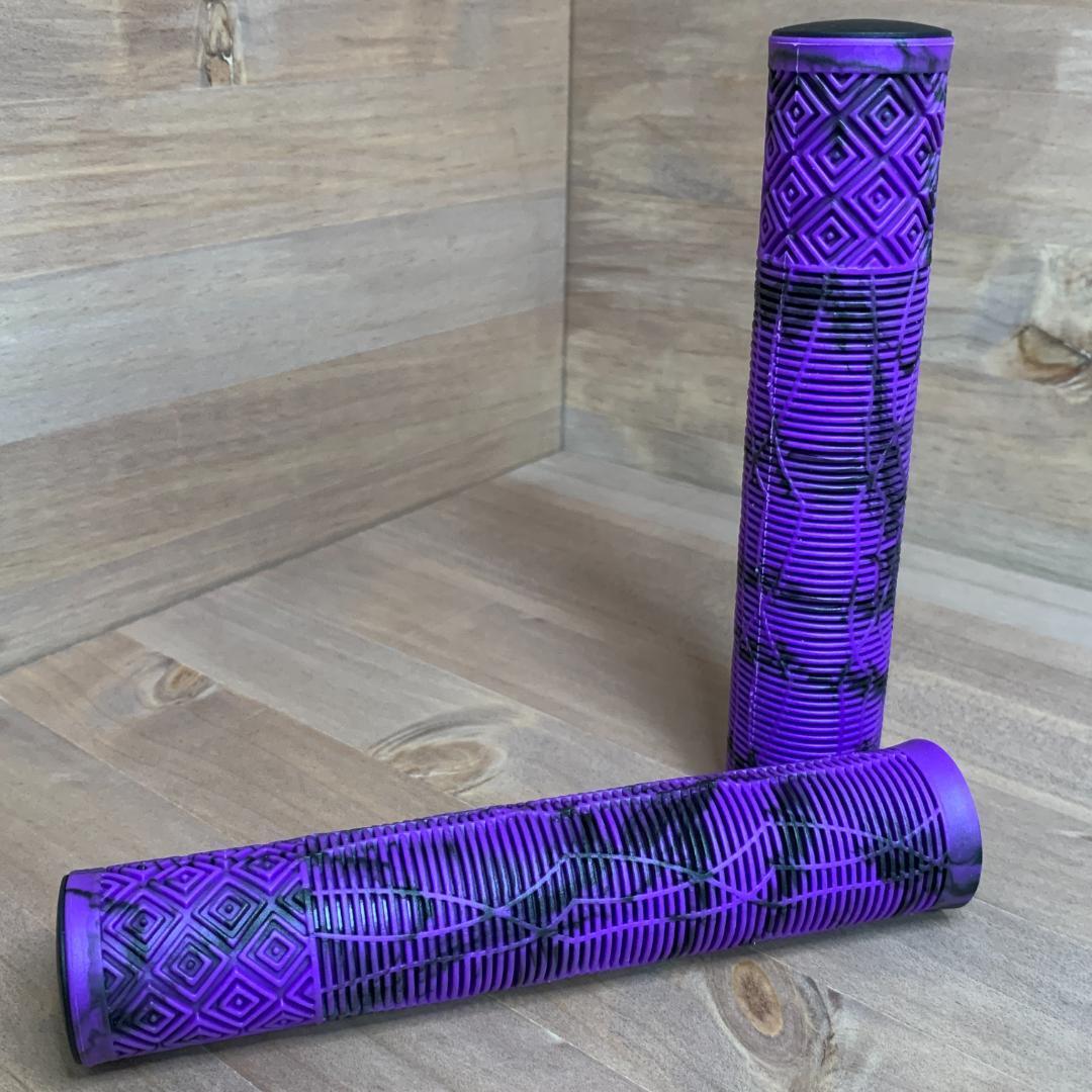 【新品】RIDERACE ラバー製 自転車 グリップ MTB BMX パープル クロスバイク 自転車 マウンテンバイク グリップ ハンドル 拍卖