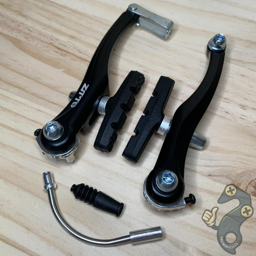 【新品】ZTTO Vブレーキキャリパー 左右セット ブレーキシュー付き拍卖