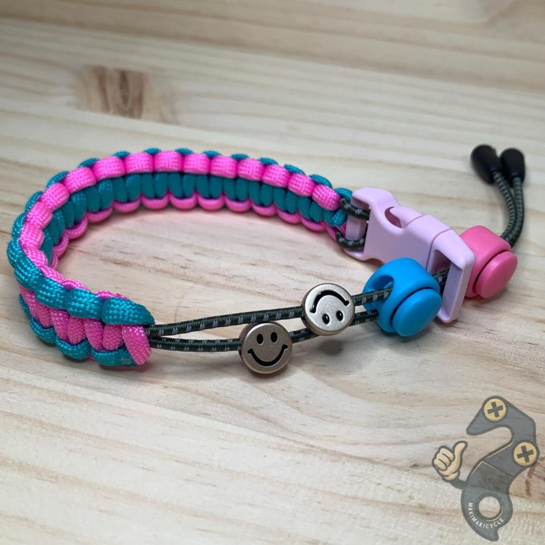 【新品】自転車用 裾バンド ピンク ズボンの巻き込み防止に! リフレクター付き拍卖