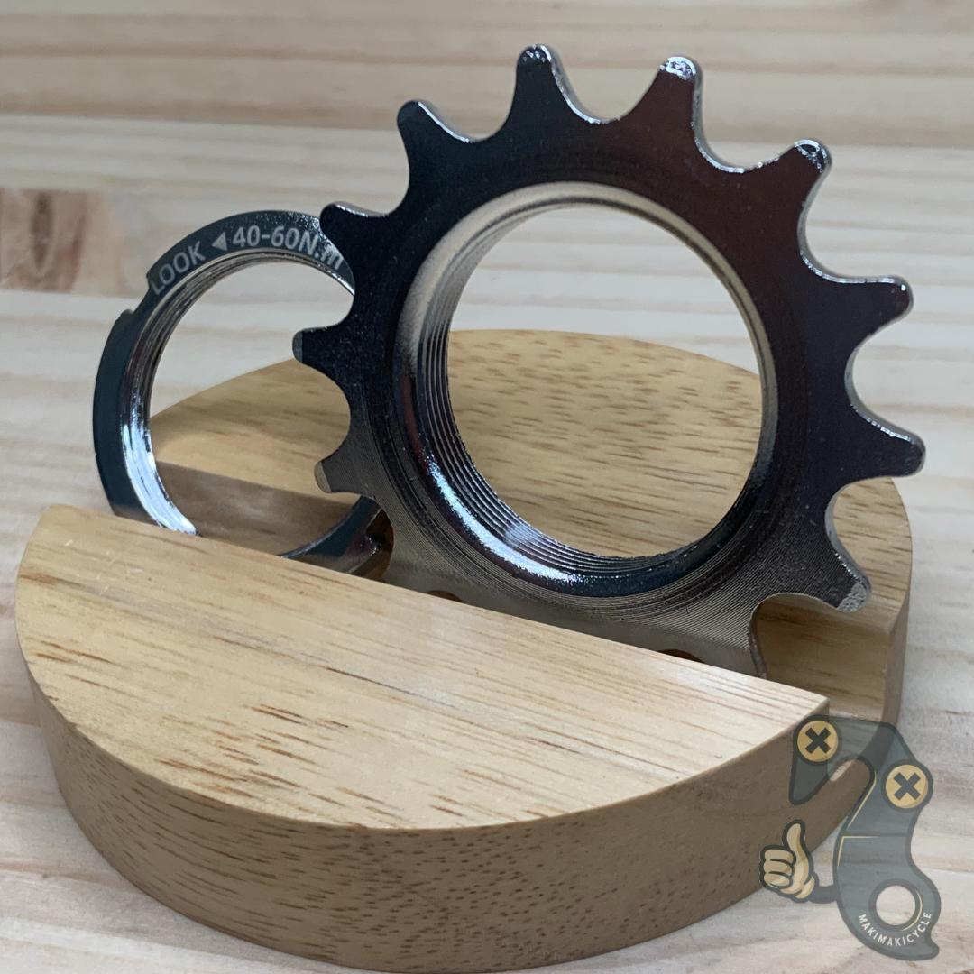 【新品】ピストバイク 固定ギア 14T ロックリングセット スチール製 厚歯拍卖