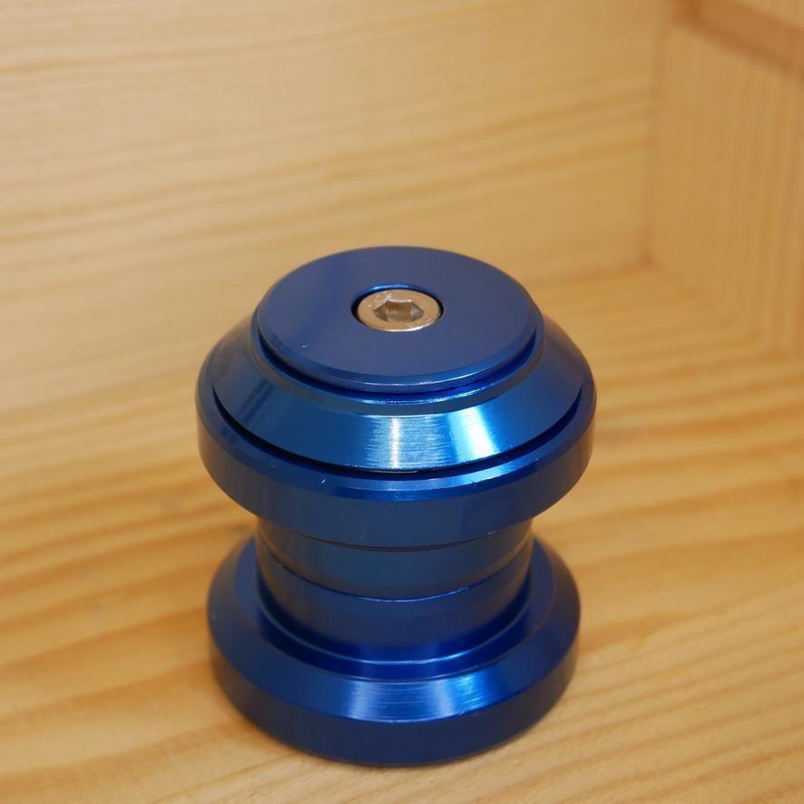 【新品】ヘッドセット ブルー 1-1/8 28.6オーバーサイズ EC34拍卖