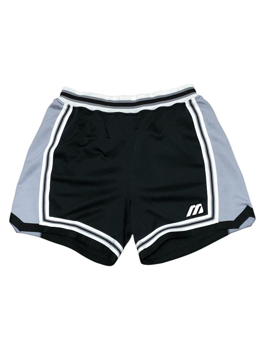 【90s バスケ】ミズノ バスケットパンツ ショートパンツ バスパン Oサイズ 黒 グレー拍卖