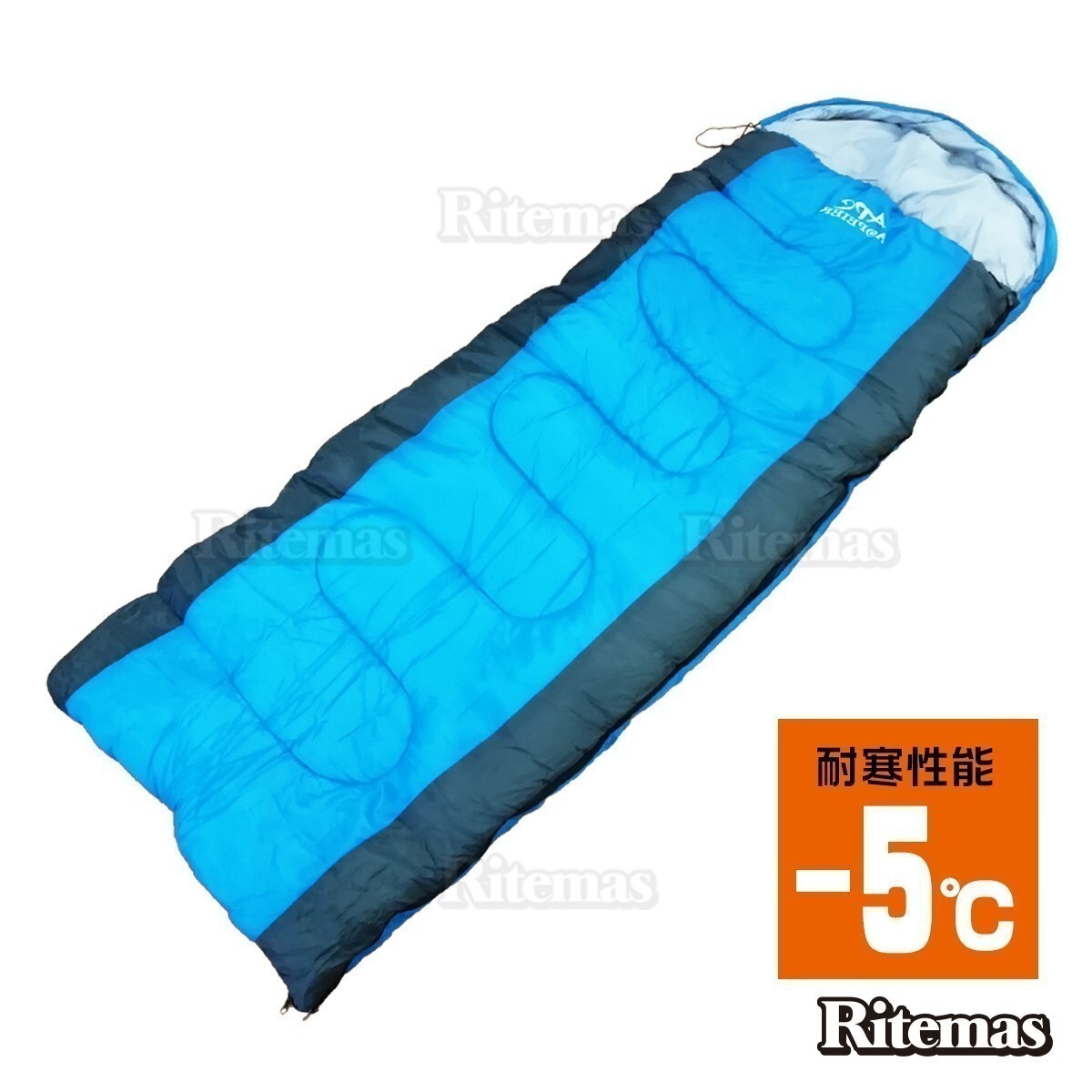 寝袋 シュラフ 封筒型 丸洗いできる寝袋 耐寒温度-5℃ スリーピングバッグ キャンプ アウトドア 緊急用 防災用 冬用 春用 夏用 秋用 軽量拍卖