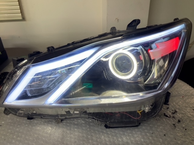 現物ライトお預かり加工 210 クラウン アスリート マジェスタ ライト加工 デイライト シーケンシャルウィンカー加工拍卖