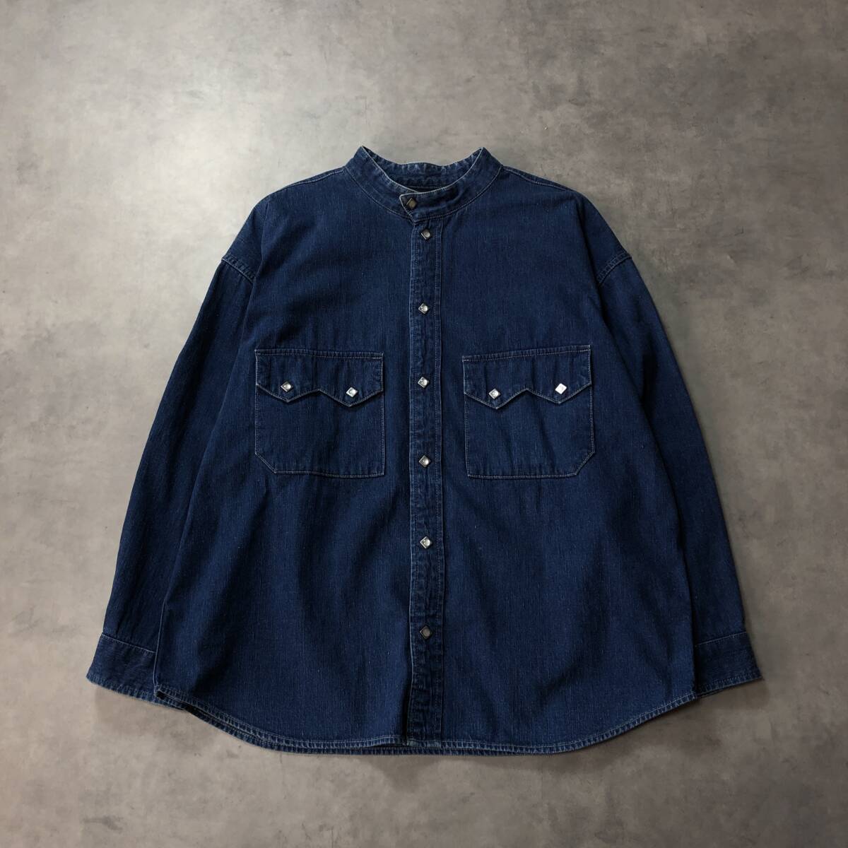 GQ3648◇TENDERLOIN : DENIM SHT SNAP BUTTON WASH◇M◇インディゴ テンダーロイン 拍卖