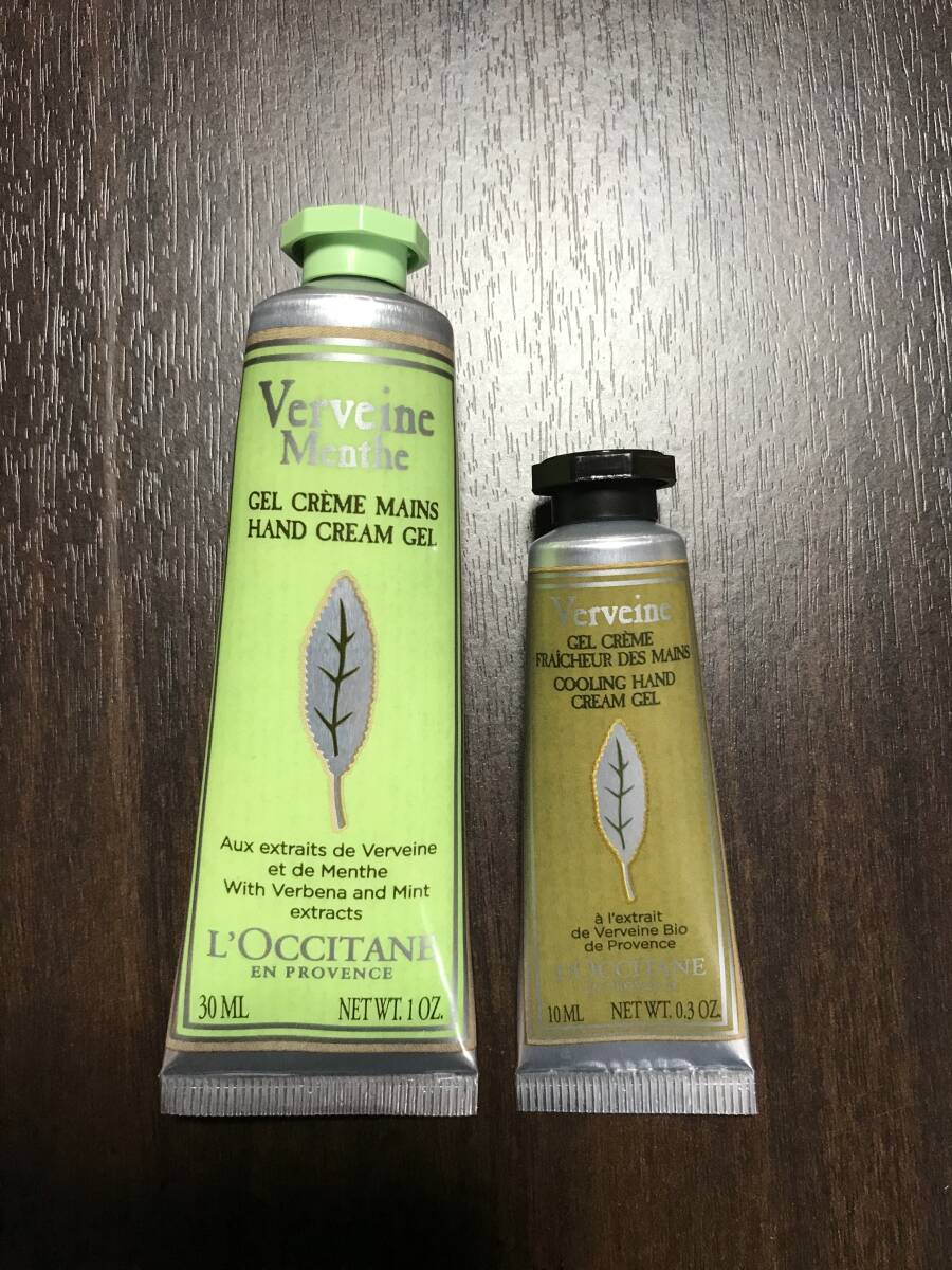 ★新品未使用★L'OCCITANE ロクシタン★ミントヴァーベナ ソルベハンドクリーム 30ml+ヴァーベナアイスハンドクリームc 10ml★直営店購入拍卖