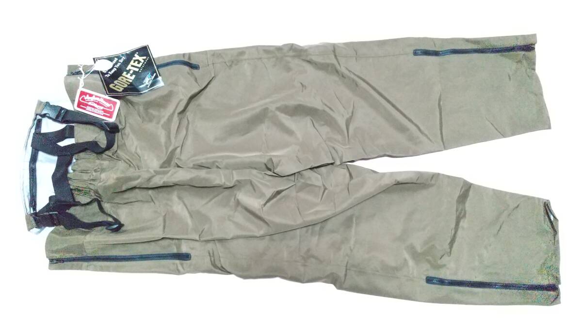 ゴアテックス サロチャップス Mサイズ サンド GORE-TEX アングラーズハウス サロペット レインウエア トラウト 未使用品拍卖