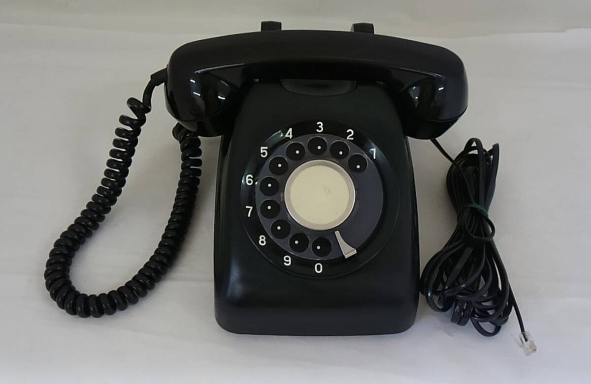【菊水-522】(HG)黒電話/昭和レトロ/オブジェ/アンティーク/600-A2/自動式卓上電話機/動作未確認/中古(IT)拍卖