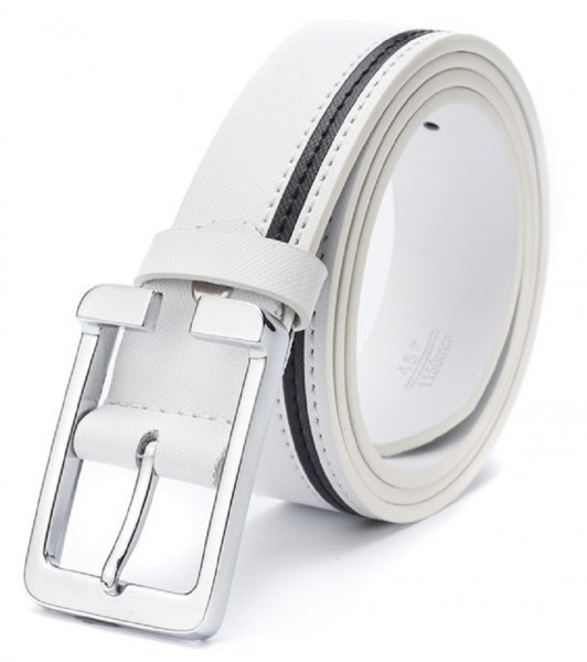 ベルト メンズ 革 レザー ゴルフ ネイビー ビジネス スポーツ サイズ調整 カジュアル ホワイト拍卖