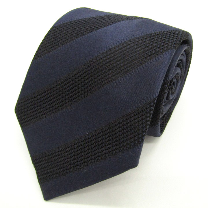 アレクサンダージュリアン ブランド ネクタイ メイル&コー ストライプ柄 格子柄 シルク PO メンズ ネイビー Alexander Julian拍卖