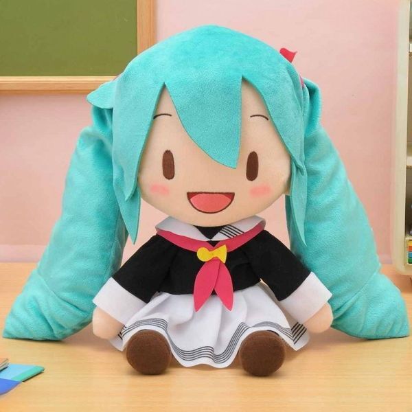 Hatsune Miku soft toy figure 初音ミク ぬいぐるみ メガジャンボふわふわぬいぐるみ 制服ver ミク ボカロ ボーカロイド VOCALOID 未来拍卖