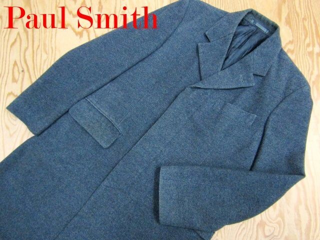★ポールスミス PoulSmith★メンズ アンゴラ混 ウールチェスターコート グレー★R70907063A拍卖
