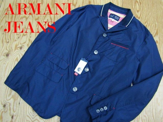 タグ付き未使用★アルマーニジーンズ ARMANI JEANS★メンズ デザインナイロンジャケット テーラードデザイン★R70921032C拍卖
