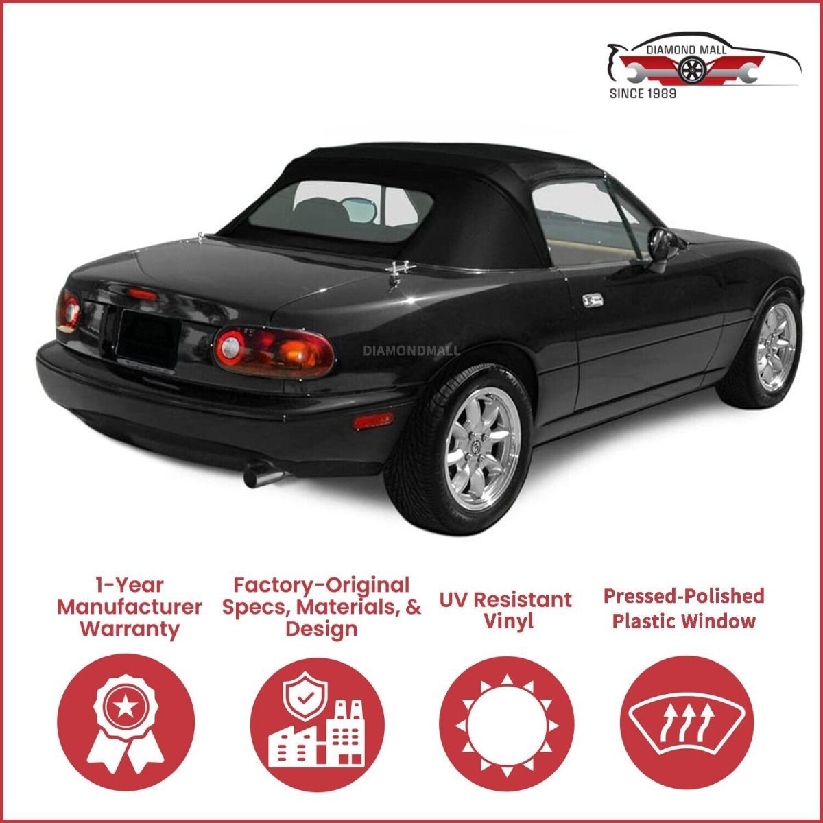 即決!マツダ ユーノス ロードスター NA NB ソフトトップ ブラック NA6CE NA8C NB6C NB8C ルーフ 幌 屋根拍卖