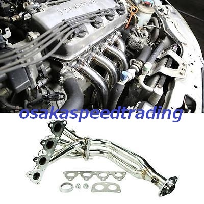 シビック CR-X インテグラ D15B D16A 88-00年式対応 エキゾーストパイプ ホンダ EK3 EG4 EG6 エキマニ マフラー USDM カスタム 車高調拍卖