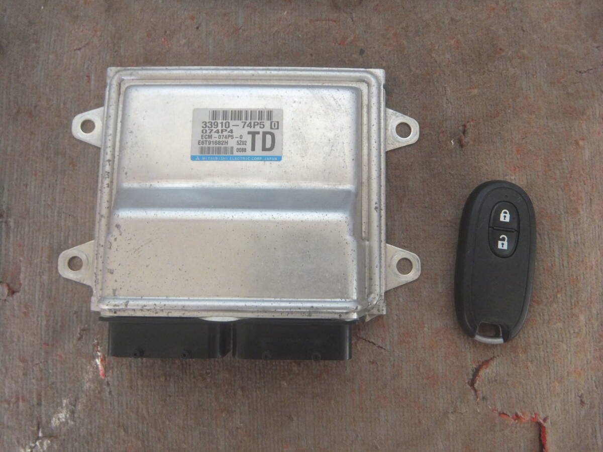 (アルトワークス HA36S) エンジンコンピューター スマートキー 33910-74P50 拍卖