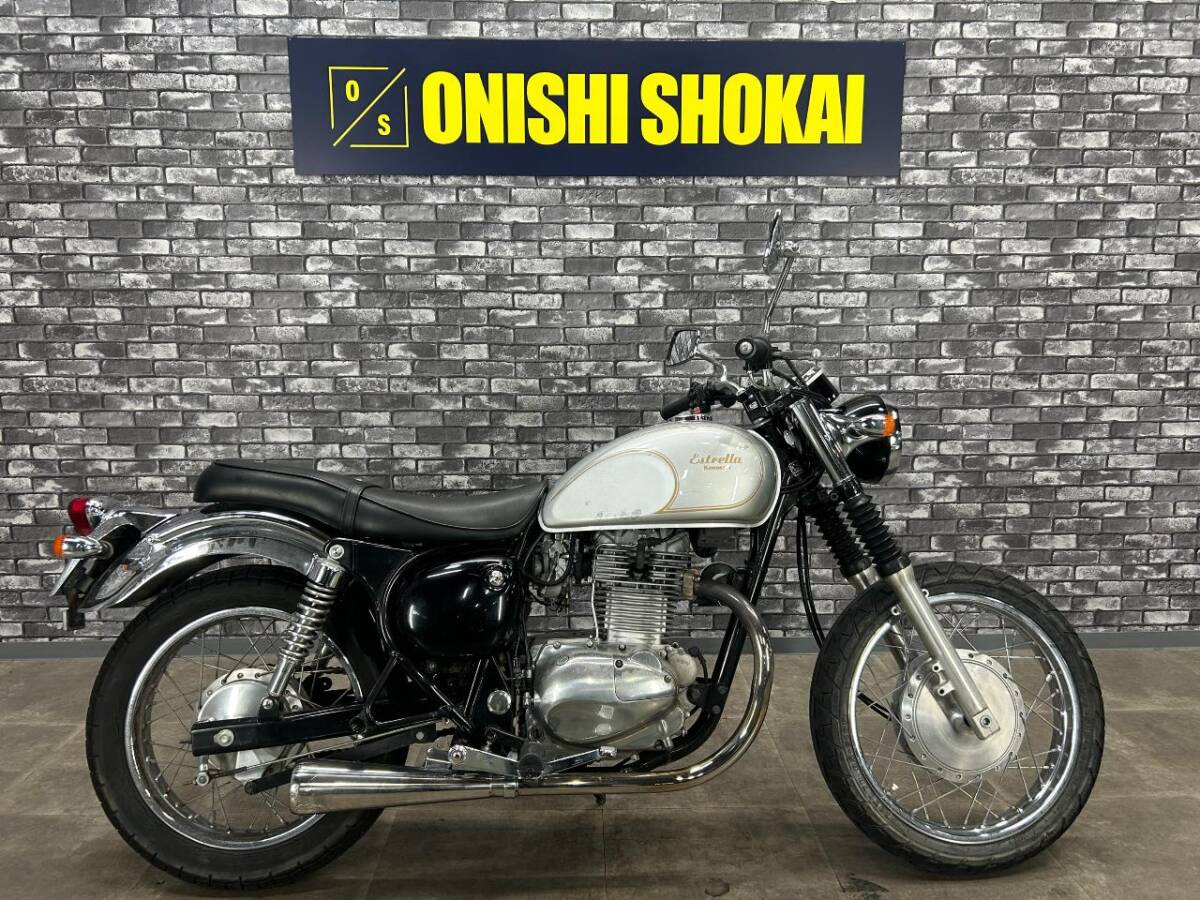 ☆カワサキ エストレヤRSカスタム 社外マフラー 大阪から 大西商会拍卖