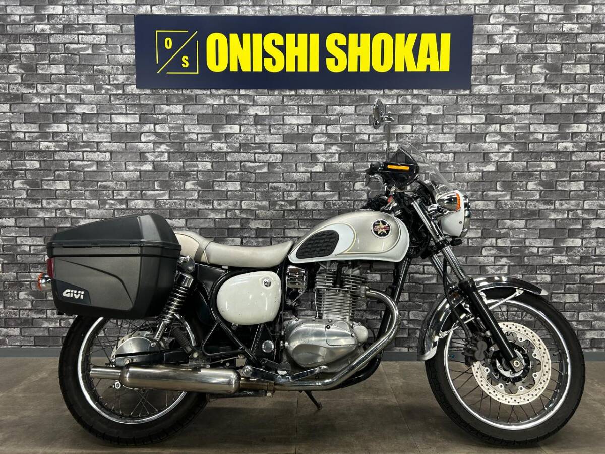 ☆カワサキ エストレヤ サイドボックス ナックルガード スクリーン 大阪から 大西商会拍卖