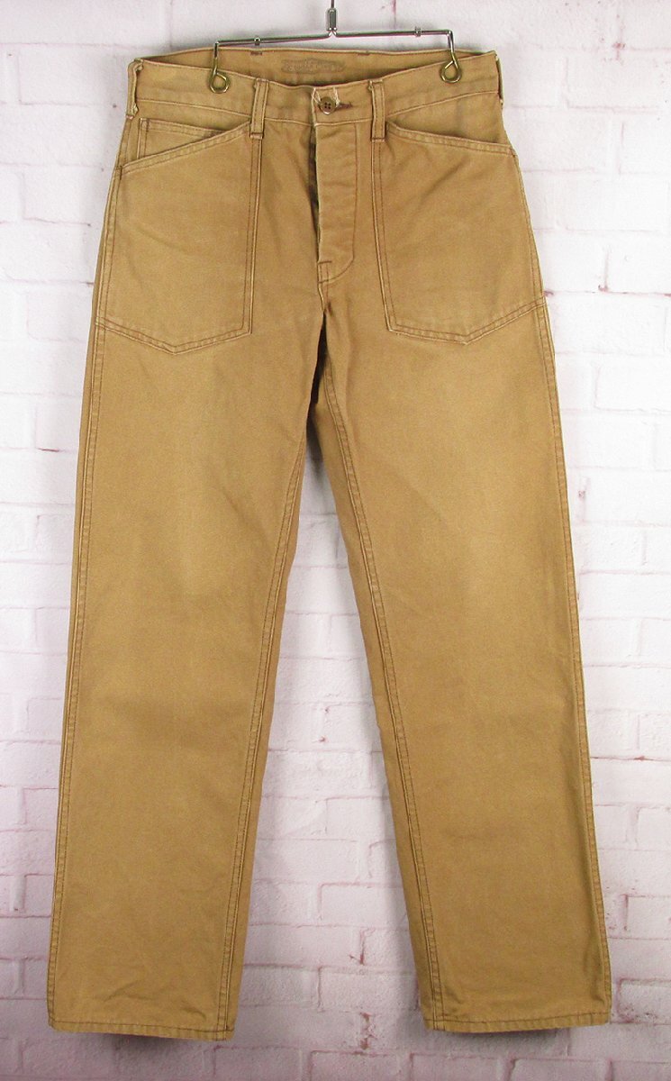 LYP21905 東洋 SUGARCANE シュガーケーン ダック ワークパンツ USA製 ブラウン系 SMALL拍卖