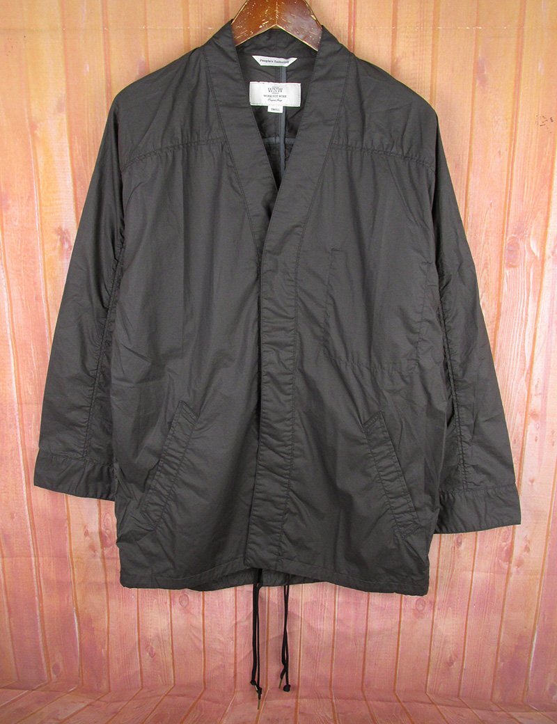LAJ27423 WORK NOT WORK ワークノットワーク コーティング タイプライター レイバー シャツジャケット UW84-17U023 グレー系 SMALL 未使用拍卖