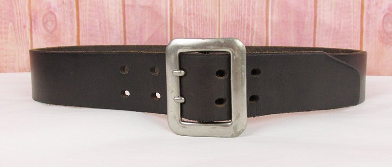 MYO18451 CUSHMAN クッシュマン ダブルピン レザー ベルト ブラック 30拍卖