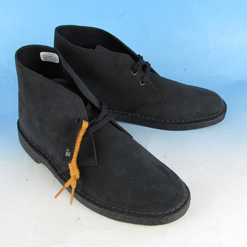 LFF16893 CLARKS クラークス デザートブーツ 11826 ブラック系 UK9G/US10M 未使用拍卖