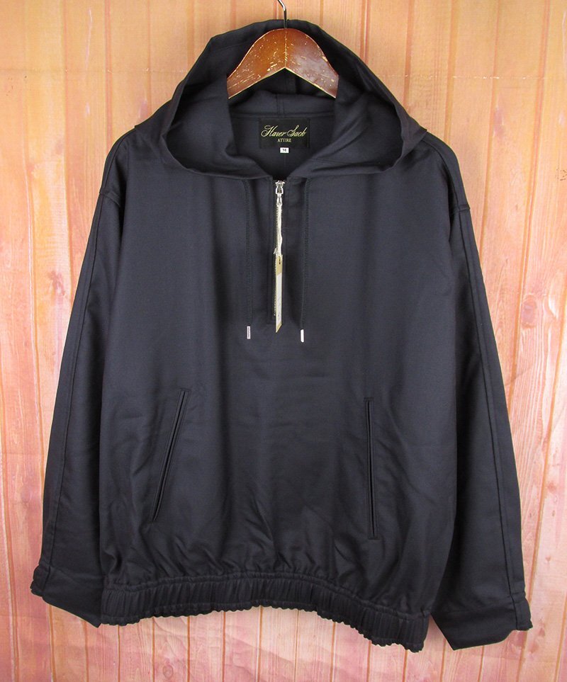 LAJ27390 HAVER SACK ハバーサック ウールサージ フーデットパーカー ジャケット 822402 ネイビー M 未使用拍卖