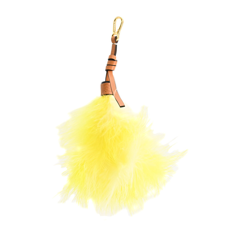 ロエベ フェザーチャーム チャーム イエロー ユニセックス 中古A品拍卖