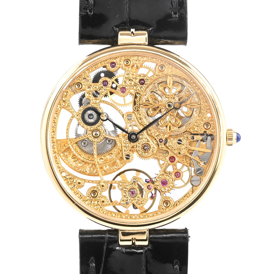 パテックフィリップ カラトラバ スケルトン 腕時計 3878J スケルトン メンズ 中古A品拍卖