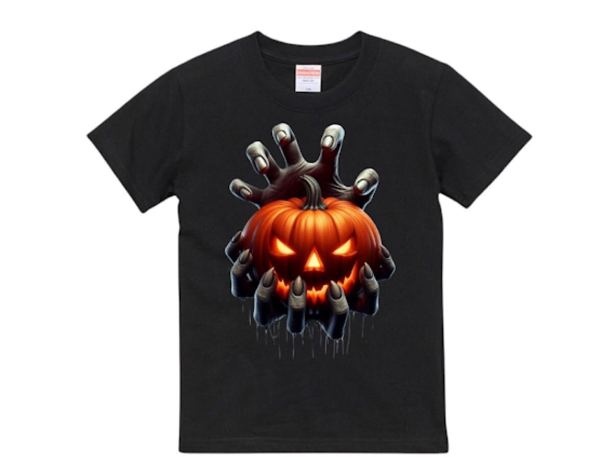 【新品傷なし】 ハイクオリティー Tシャツ ハロウィン かぼちゃ ホラー拍卖