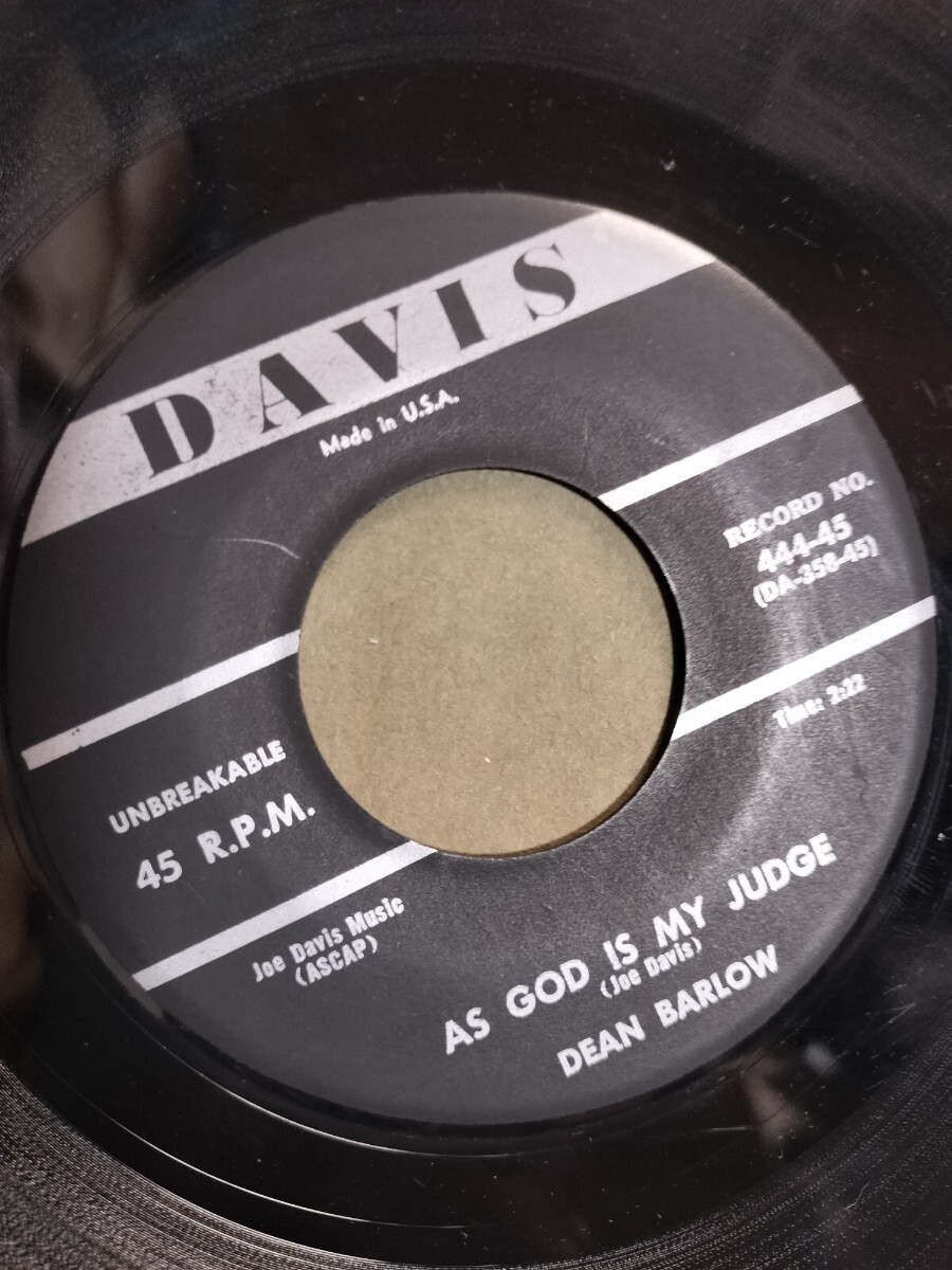 US 50s R&B Oldies 7 Dean Barlow As God is My Judge/Hi Ya Honey?拍卖
