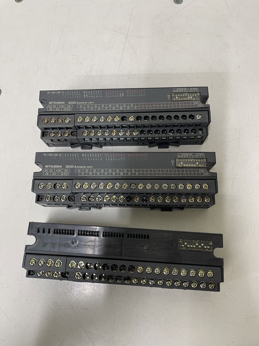 D11 中古 MITSUBISHI CC-LINK INPUT/OUTPUT UNIT AJ65SBTB1-32DT1 3個拍卖