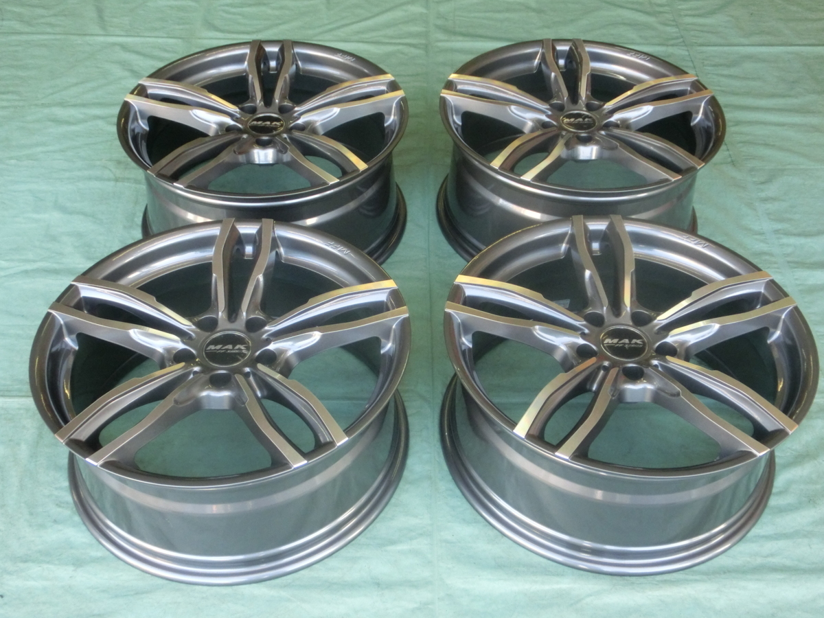 新品 MAK LUFT FF(マック ルフトエフエフ) 5H/112 ガンメタリックミラー 18インチ ホイールのみ 4本 BMW 1シリーズ,2シリーズ,X1拍卖