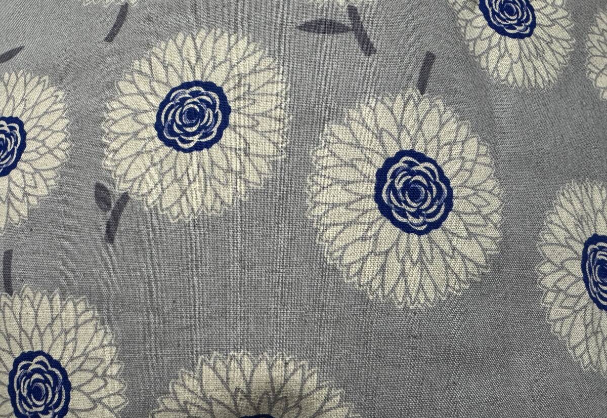 4m 綿麻キャンバス 110×400cm グレー / 生地 はぎれ ダリア 綿75麻25 キャンバス 日本製拍卖