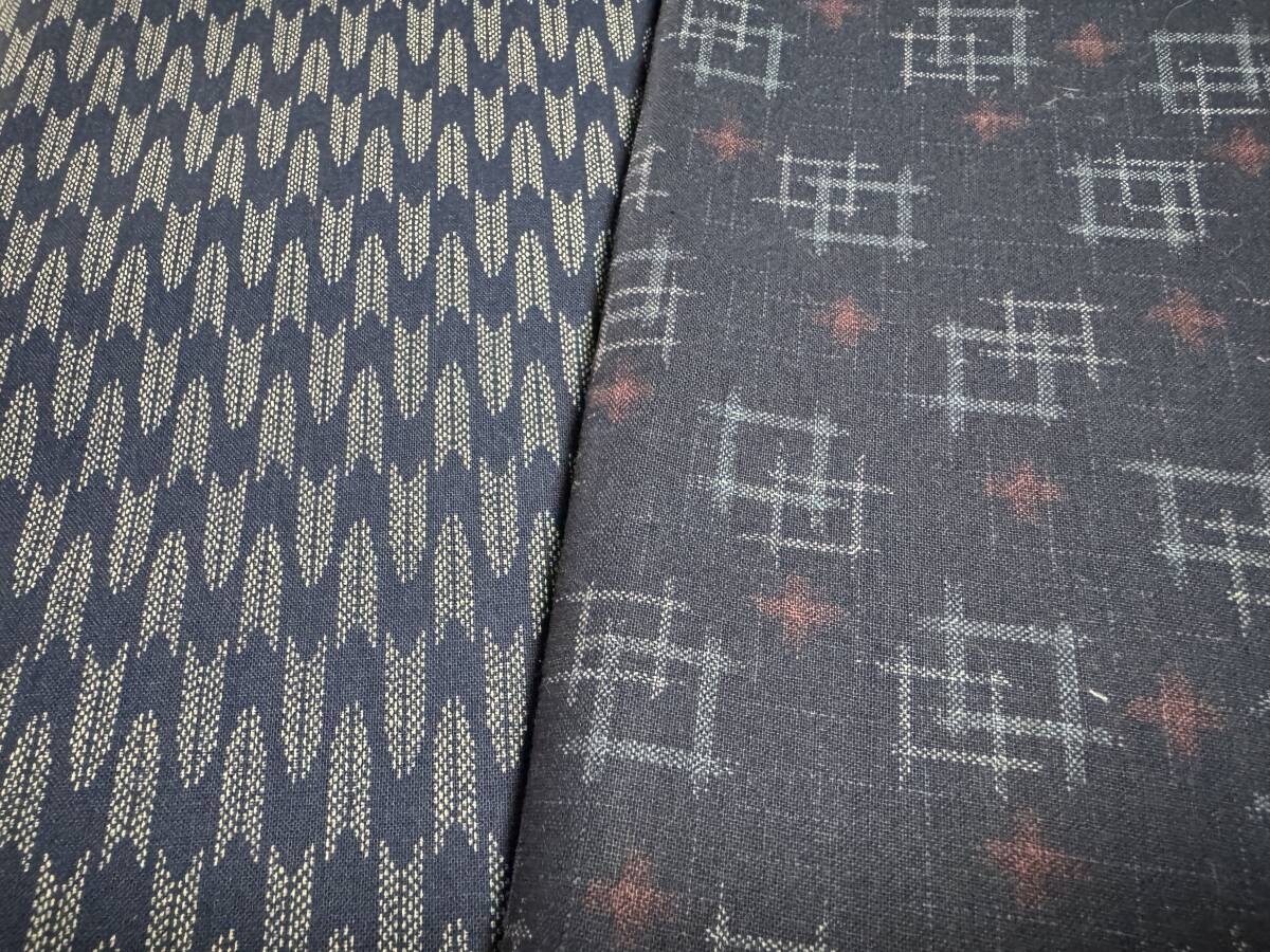 5.5m シーチング 110巾×150+400cm 計550cm 絣風 矢絣 / 和柄 小紋 綿100% 日本製 / 生地 はぎれ WAGARA拍卖