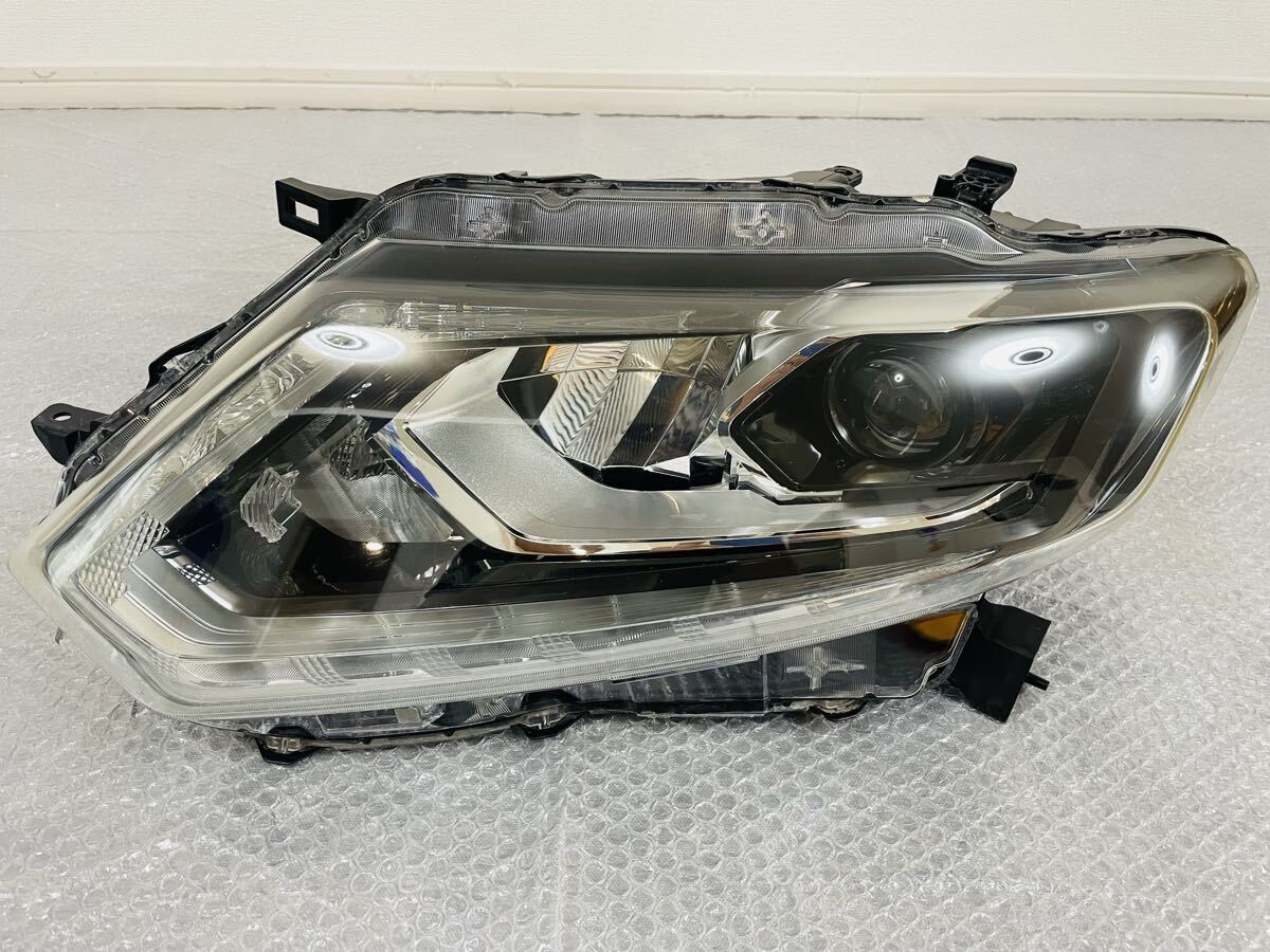 ★美品 破損無し★日産 純正 NT32 T32 エクストレイル 前期 LED 左 ヘッドライト ヘッドランプ ライト100-17942 刻印 F拍卖